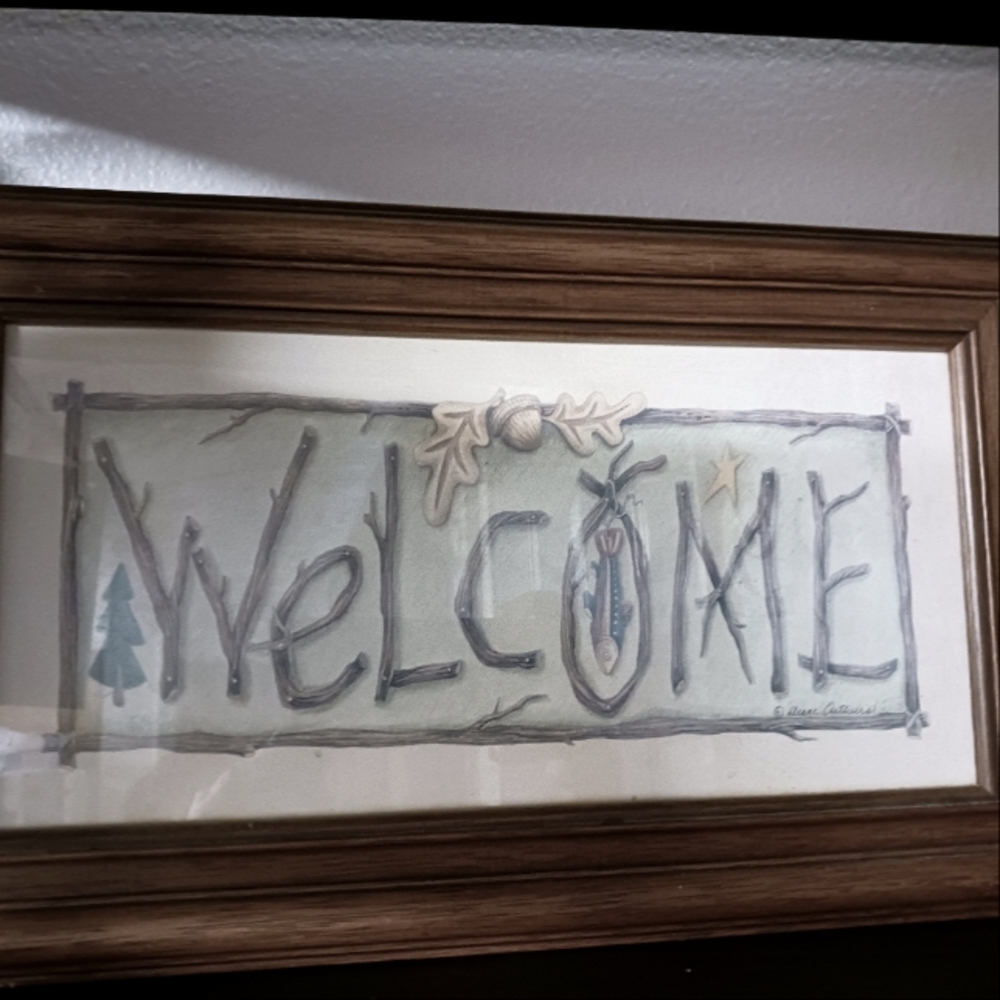 Welcome wall art